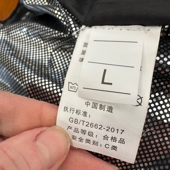 University Montana Griz Puffer Vest Black LARGE Pockets Football Unique Quilted - Picture 6 of 8